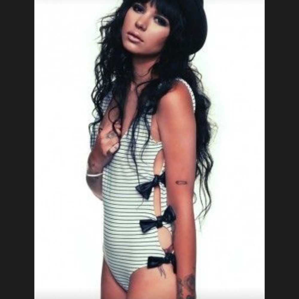 Love Rock And Roll Side Bow One Piece